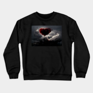 Broken Heart in the Clouds /  Broken Hearts Unwind Designs Crewneck Sweatshirt